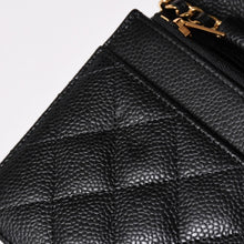 Load image into Gallery viewer, 新品未使用 CHANEL シャネル チェーンウォレット 長財布 AP0250 ランダム ココマーク キャビアスキン ブラック ゴールド金具 中古 4a002015