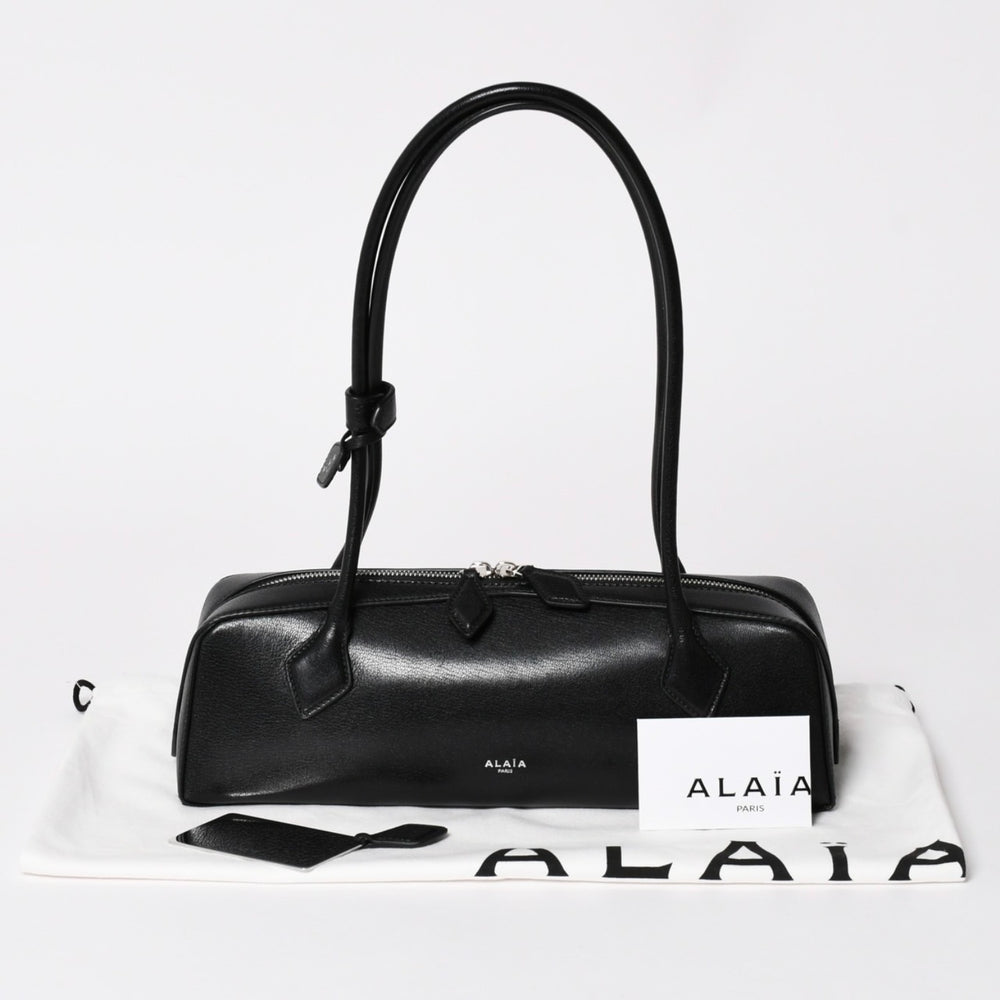 Like new ALAIA LE TECKEL MEDIUM One shoulder bag AA1S06033 Shiny goatskin Used 4a002786