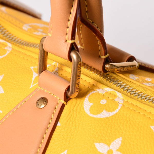 新品同様 LOUIS VUITTON ルイヴィトン スピーディ P9 バンドリエール40 M24419 2WAY ボストンバッグ イエロー ゴールド金具 中古 4a002789
