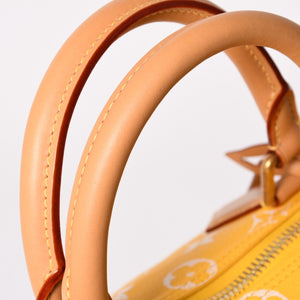 新品同様 LOUIS VUITTON ルイヴィトン スピーディ P9 バンドリエール40 M24419 2WAY ボストンバッグ イエロー ゴールド金具 中古 4a002789