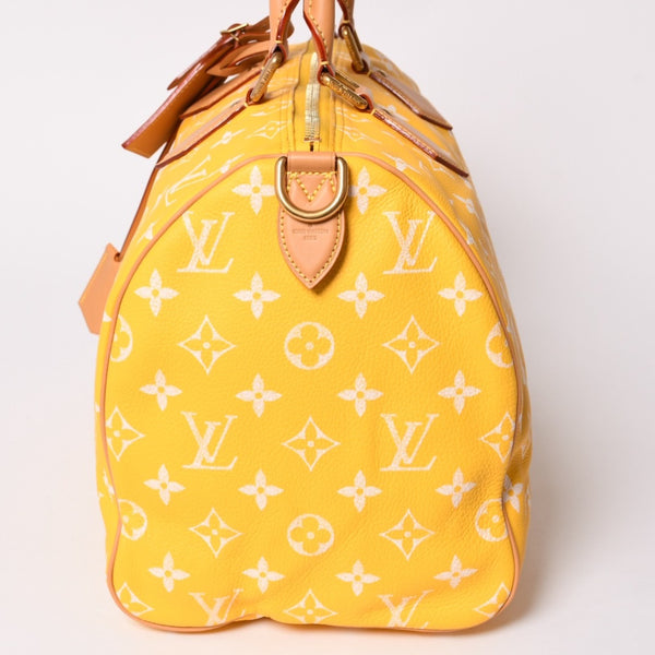 新品同様 LOUIS VUITTON ルイヴィトン スピーディ P9 バンドリエール40 M24419 2WAY ボストンバッグ イエロー ゴールド金具 中古 4a002789