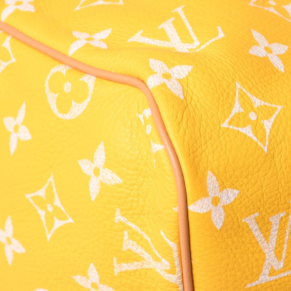 新品同様 LOUIS VUITTON ルイヴィトン スピーディ P9 バンドリエール40 M24419 2WAY ボストンバッグ イエロー ゴールド金具 中古 4a002789