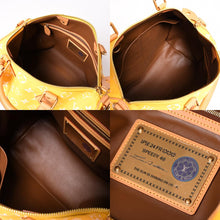 画像をギャラリービューアに読み込む, 新品同様 LOUIS VUITTON ルイヴィトン スピーディ P9 バンドリエール40 M24419 2WAY ボストンバッグ イエロー ゴールド金具 中古 4a002789