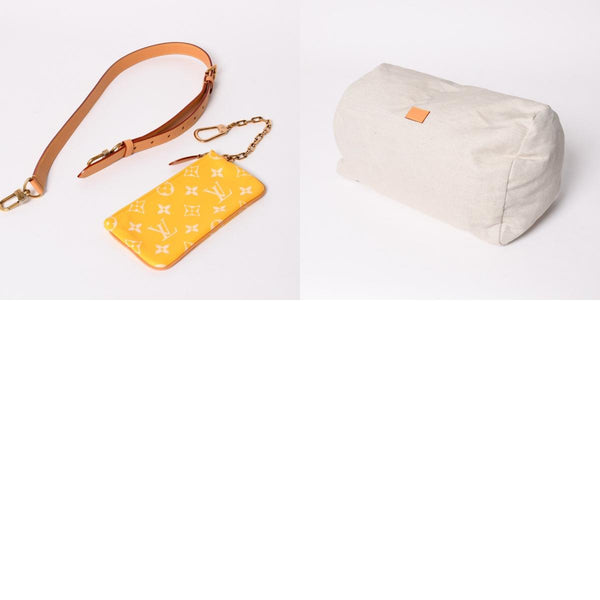 新品同様 LOUIS VUITTON ルイヴィトン スピーディ P9 バンドリエール40 M24419 2WAY ボストンバッグ イエロー ゴールド金具 中古 4a002789