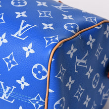 画像をギャラリービューアに読み込む, 新品同様 LOUIS VUITTON ルイヴィトン スピーディ P9 バンドリエール 25 ボストンバッグ M24424 ブルー ホワイト 中古 4a002787
