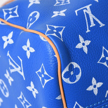 画像をギャラリービューアに読み込む, 新品同様 LOUIS VUITTON ルイヴィトン スピーディ P9 バンドリエール 25 ボストンバッグ M24424 ブルー ホワイト 中古 4a002787