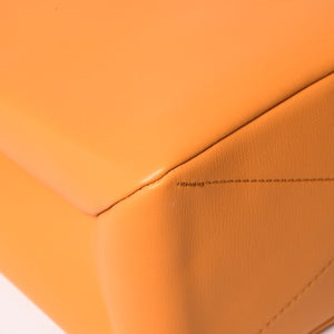 新品未使用 LOUIS VUITTON ルイヴィトン ショッパートート MINI カウハイドレザー サフランイエロー ブルー ショルダーバッグ RFID M15237 中古 4a002802