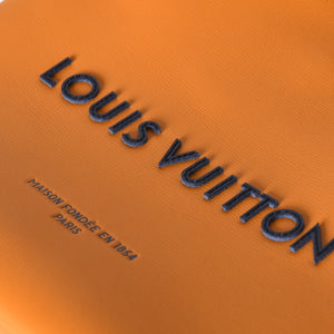 新品未使用 LOUIS VUITTON ルイヴィトン ショッパートート MINI カウハイドレザー サフランイエロー ブルー ショルダーバッグ RFID M15237 中古 4a002802