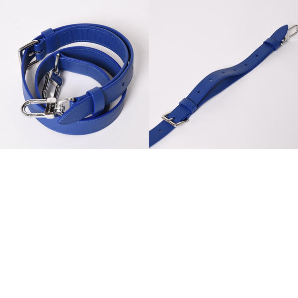 新品未使用 LOUIS VUITTON ルイヴィトン ショッパートート MINI カウハイドレザー サフランイエロー ブルー ショルダーバッグ RFID M15237 中古 4a002802