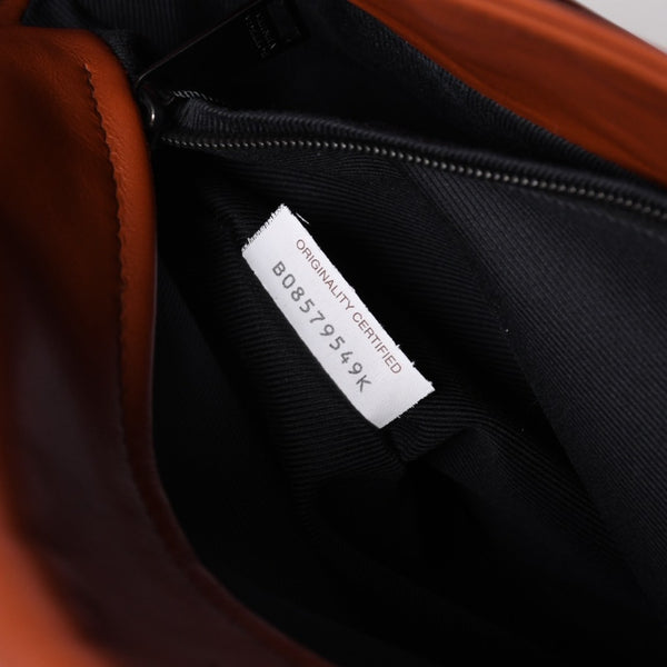 新品未使用品 BOTTEGA VENETA ボッテガヴェネタ イントレチャート メッセンジャーバッグ レザー ブラウン 中古 4a003220