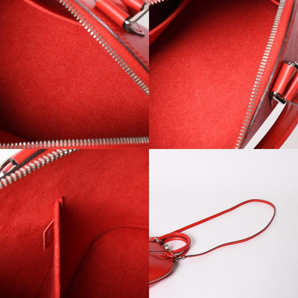 極美品 LOUIS VUITTTON ルイヴィトン アルマBB 2WAY ショルダーバッグ ハンドバッグ エピレザー M41160 レッド シルバー金具 中古 4a002804