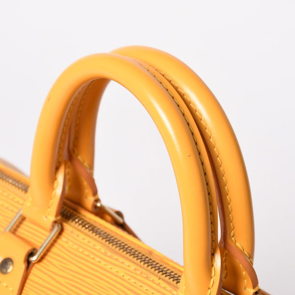 LOUIS VUITTON ルイヴィトン エピ スピーディ25 ボストンバッグ ハンドバッグ タッシリイエロー エピレザー イエロー ゴールド金具 M43019 美品 中古 4a002919