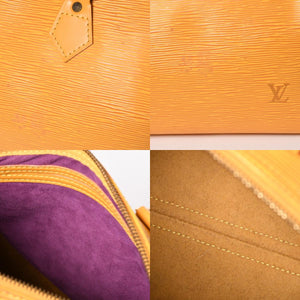 LOUIS VUITTON ルイヴィトン エピ スピーディ25 ボストンバッグ ハンドバッグ タッシリイエロー エピレザー イエロー ゴールド金具 M43019 美品 中古 4a002919