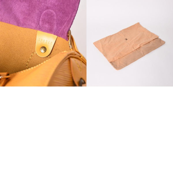 LOUIS VUITTON ルイヴィトン エピ スピーディ25 ボストンバッグ ハンドバッグ タッシリイエロー エピレザー イエロー ゴールド金具 M43019 美品 中古 4a002919