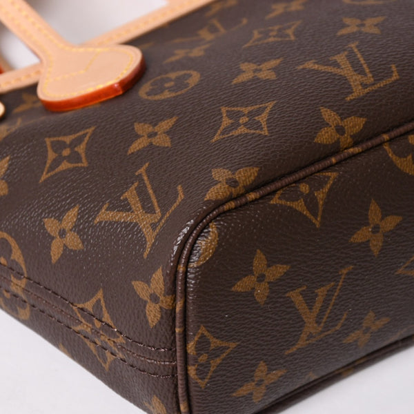 新品未使用 LOUISVUITTON ルイヴィトン ハンドバッグ ネヴァーフル BB ブラウン モノグラムキャンバス レザー M46705 ゴールド金具 4a002806