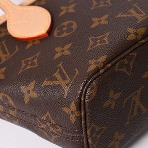 新品未使用 LOUISVUITTON ルイヴィトン ハンドバッグ ネヴァーフル BB ブラウン モノグラムキャンバス レザー M46705 ゴールド金具 4a002806