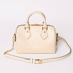 極美品 LOUIS VUITTON ルイヴィトン モノグラム アンプラント スピーディ クレーム バンドリエール20 ハンドバッグ M58954 中古 4a002458