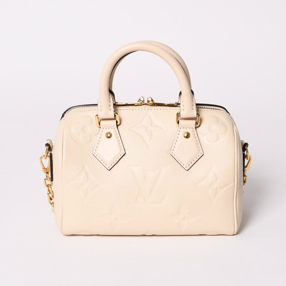 極美品 LOUIS VUITTON ルイヴィトン モノグラム アンプラント スピーディ クレーム バンドリエール20 ハンドバッグ M58954 中古 4a002458
