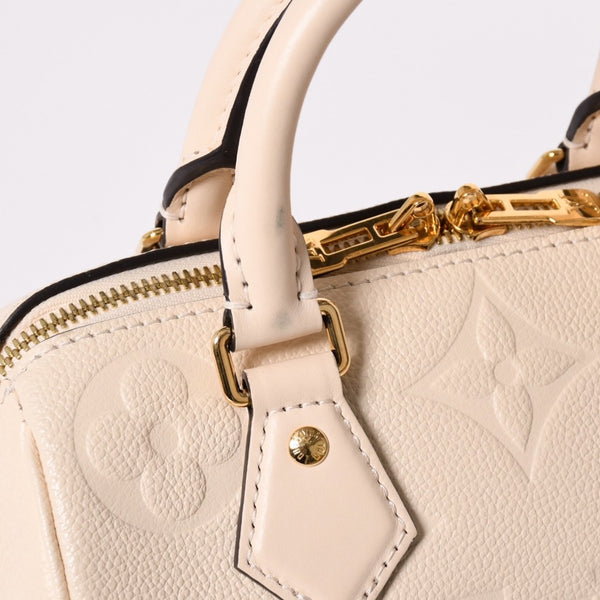 極美品 LOUIS VUITTON ルイヴィトン モノグラム アンプラント スピーディ クレーム バンドリエール20 ハンドバッグ M58954 中古 4a002458