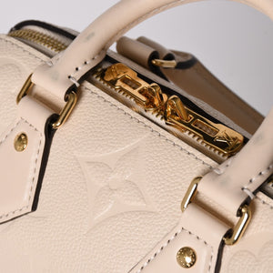 極美品 LOUIS VUITTON ルイヴィトン モノグラム アンプラント スピーディ クレーム バンドリエール20 ハンドバッグ M58954 中古 4a002458
