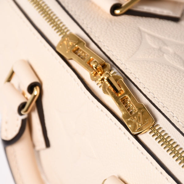 極美品 LOUIS VUITTON ルイヴィトン モノグラム アンプラント スピーディ クレーム バンドリエール20 ハンドバッグ M58954 中古 4a002458