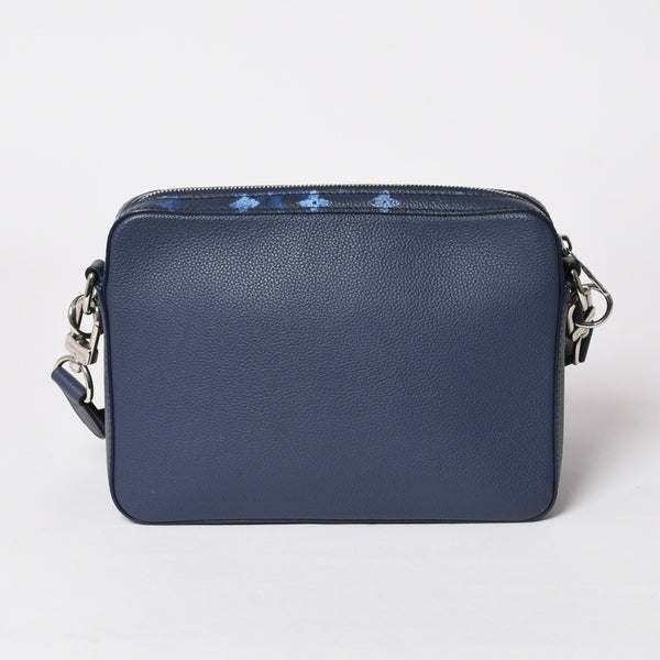 極美品 LOUIS VUITTON ルイヴィトン モノグラム ウォーターカラー トリオ メッセンジャー ショルダーバッグ M57840 ブルー 中古 4a002386