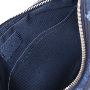 極美品 LOUIS VUITTON ルイヴィトン モノグラム ウォーターカラー トリオ メッセンジャー ショルダーバッグ M57840 ブルー 中古 4a002386