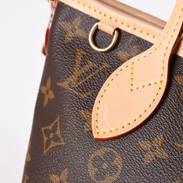 新品未使用 LOUISVUITTON ルイヴィトン ハンドバッグ ネヴァーフル BB ブラウン モノグラムキャンバス レザー M46705 ゴールド金具 4a002806