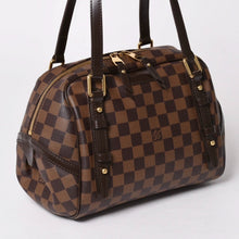 画像をギャラリービューアに読み込む, 極美品 LOUIS VUITTON ルイヴィトン ダミエ リヴィントンPM ダミエエベヌ 廃盤 ハンドバッグ ブラウン ゴールド金具 N41157 中古 4a002808