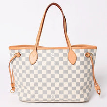 画像をギャラリービューアに読み込む, 極美品 LOUIS VUITTON ルイヴィトン ハンドバッグ ネヴァーフルPM N51110 ダミエ アズール キャンバス ホワイト 中古 4a002873