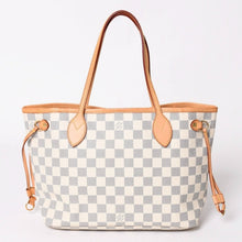 画像をギャラリービューアに読み込む, 極美品 LOUIS VUITTON ルイヴィトン ハンドバッグ ネヴァーフルPM N51110 ダミエ アズール キャンバス ホワイト 中古 4a002873