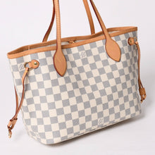 画像をギャラリービューアに読み込む, 極美品 LOUIS VUITTON ルイヴィトン ハンドバッグ ネヴァーフルPM N51110 ダミエ アズール キャンバス ホワイト 中古 4a002873