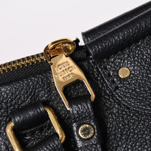 極美品 LOUIS VUITTON ルイヴィトン ハンドバッグ マザリーヌPM モノグラムアンプラント ブラック M50638 ゴールド金具 中古 4a002815