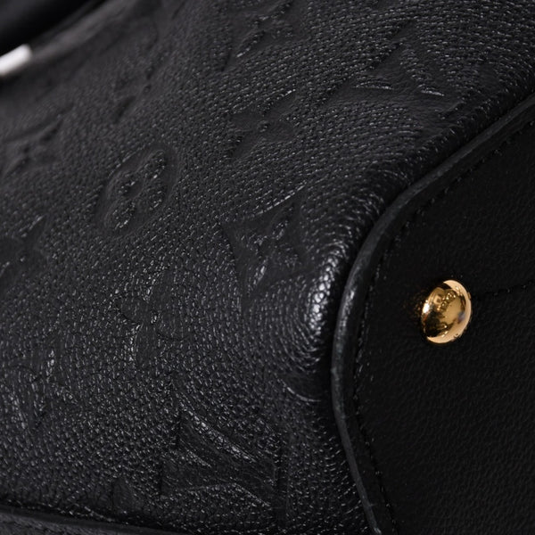 極美品 LOUIS VUITTON ルイヴィトン ハンドバッグ マザリーヌPM モノグラムアンプラント ブラック M50638 ゴールド金具 中古 4a002815