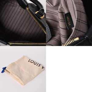 極美品 LOUIS VUITTON ルイヴィトン ハンドバッグ マザリーヌPM モノグラムアンプラント ブラック M50638 ゴールド金具 中古 4a002815