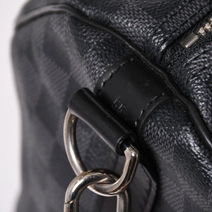 極美品 ルイヴィトン LOUIS VUITTON キーポル バンドリエール 55 ボストンバッグ ダミエ グラフィット ブラック N41413 中古 4a002874