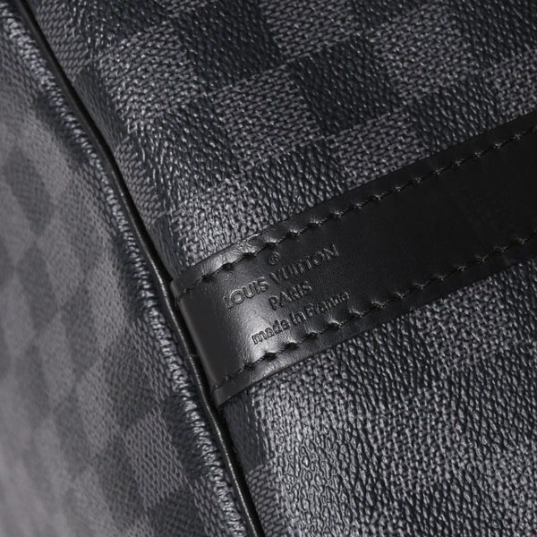 極美品 ルイヴィトン LOUIS VUITTON キーポル バンドリエール 55 ボストンバッグ ダミエ グラフィット ブラック N41413 中古 4a002874