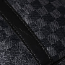 Load image into Gallery viewer, 極美品 ルイヴィトン LOUIS VUITTON キーポル バンドリエール 55 ボストンバッグ ダミエ グラフィット ブラック N41413 中古 4a002874
