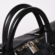 Load image into Gallery viewer, 極美品 ルイヴィトン LOUIS VUITTON キーポル バンドリエール 55 ボストンバッグ ダミエ グラフィット ブラック N41413 中古 4a002874