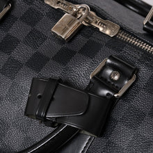Load image into Gallery viewer, 極美品 ルイヴィトン LOUIS VUITTON キーポル バンドリエール 55 ボストンバッグ ダミエ グラフィット ブラック N41413 中古 4a002874