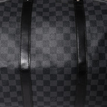Load image into Gallery viewer, 極美品 ルイヴィトン LOUIS VUITTON キーポル バンドリエール 55 ボストンバッグ ダミエ グラフィット ブラック N41413 中古 4a002874