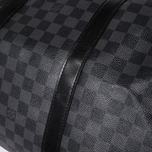 Load image into Gallery viewer, 極美品 ルイヴィトン LOUIS VUITTON キーポル バンドリエール 55 ボストンバッグ ダミエ グラフィット ブラック N41413 中古 4a002874