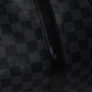 極美品 ルイヴィトン LOUIS VUITTON キーポル バンドリエール 55 ボストンバッグ ダミエ グラフィット ブラック N41413 中古 4a002874