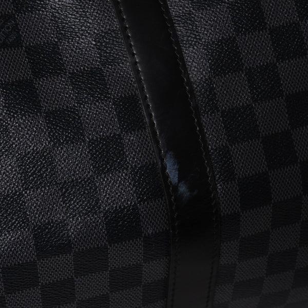 極美品 ルイヴィトン LOUIS VUITTON キーポル バンドリエール 55 ボストンバッグ ダミエ グラフィット ブラック N41413 中古 4a002874