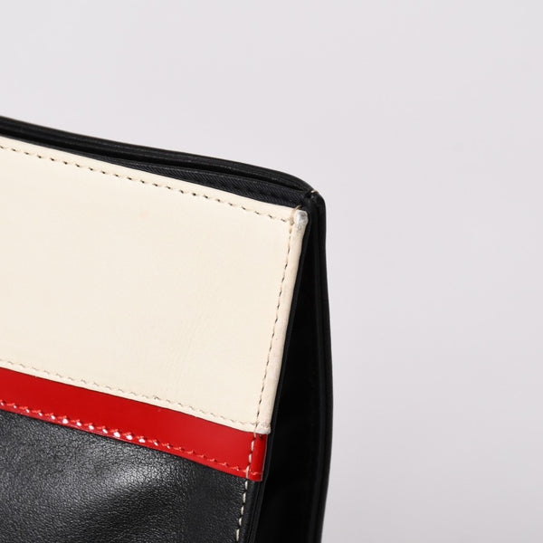 CHANEL シャネル チェーントートバッグ 7番台 ココマーク No.5 スター エナメル レザー ブラック マルチカラー 美品 中古 4a002818