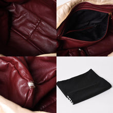 Load image into Gallery viewer, 極美品 CHANEL シャネル コココクーン ハンドバッグ A47205 7番台 ココマーク ナイロン ベージュ ボルドー ゴールド金具 中古 4a002829