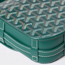 Load image into Gallery viewer, 新品同様 GOYARD ゴヤール ベルヴェデーレ PM バッグ ショルダーバッグ グリーン PVCコーティングキャンバス レザー 中古 4a002822