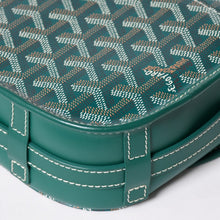 Load image into Gallery viewer, 新品同様 GOYARD ゴヤール ベルヴェデーレ PM バッグ ショルダーバッグ グリーン PVCコーティングキャンバス レザー 中古 4a002822