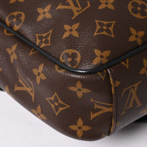 Very Good Condition LOUIS VUITTON Christopher Messenger Bag M41643 Monogram Macassar PVC Leather Brown Used 4a002454