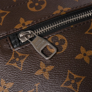 Very Good Condition LOUIS VUITTON Christopher Messenger Bag M41643 Monogram Macassar PVC Leather Brown Used 4a002454